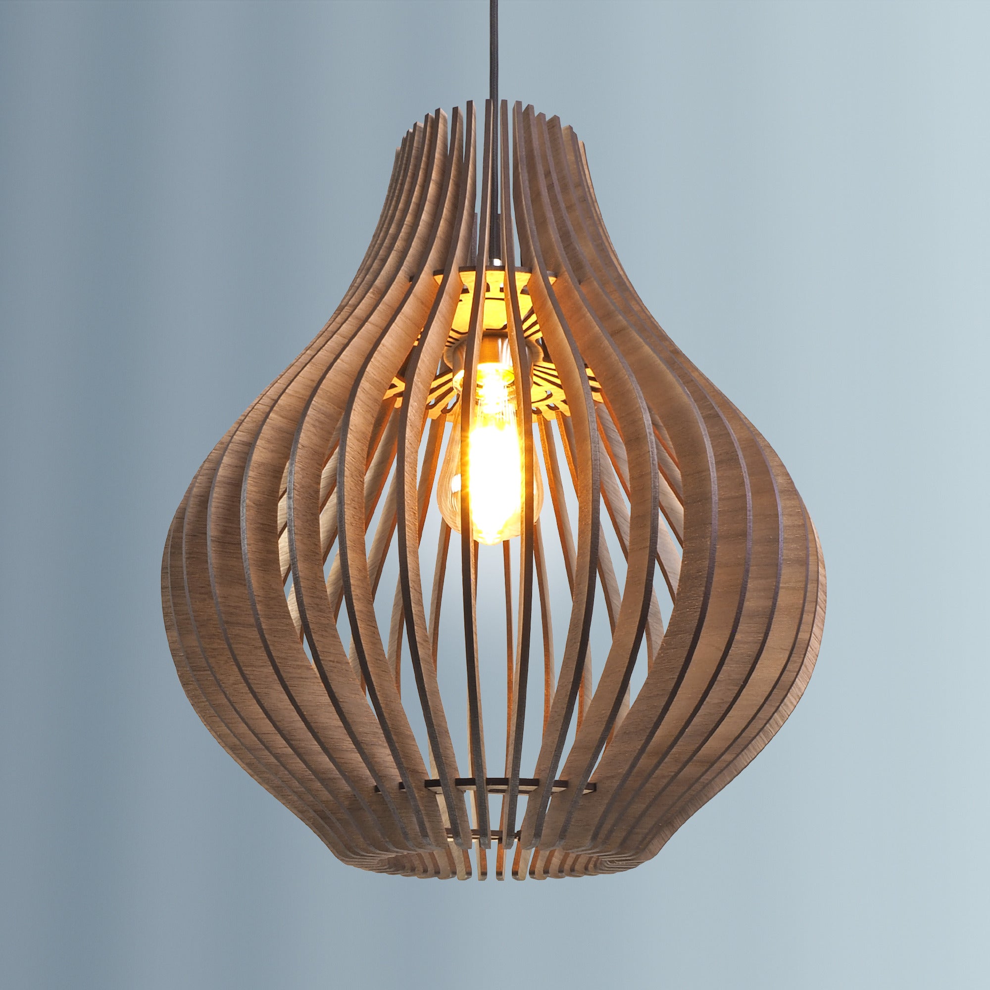 Wood hanging deals pendant lights