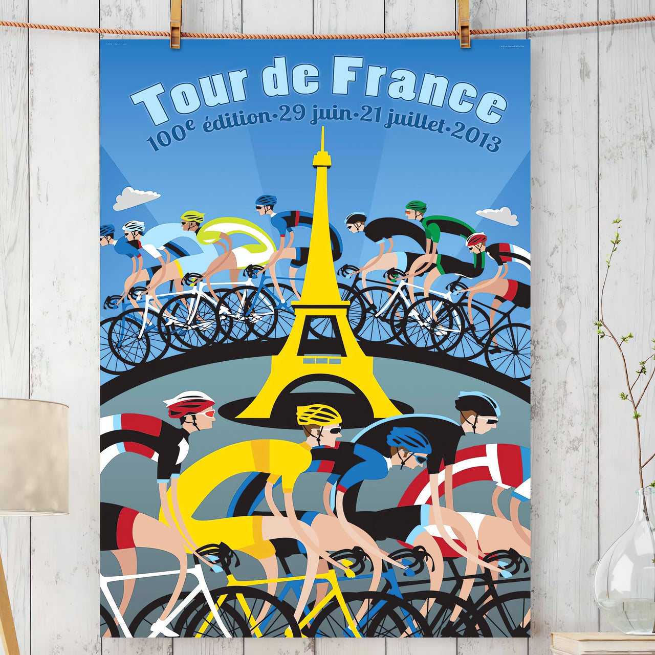 Tour de France Eiffel Tower – Wall Art